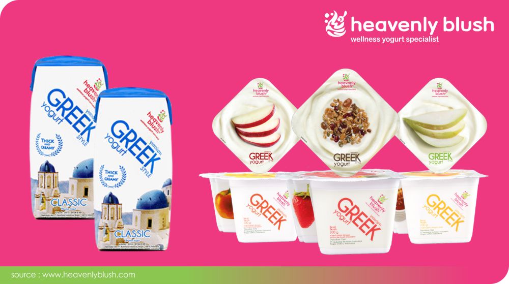 Greek Yogurt tinggi protein, Heavenly Blush Greek Classic, Heavenly Blush Greek Yogurt Cup